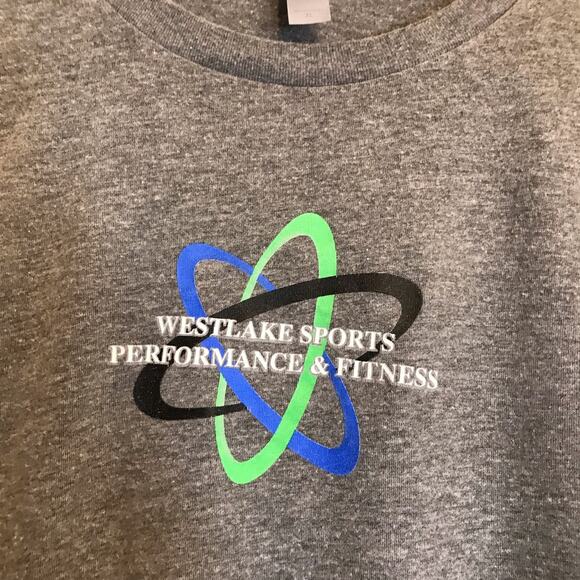 NEXT LEVEL T-Shirt Men's XL Gray Short Sleeved w/logo - Picture 3 of 7